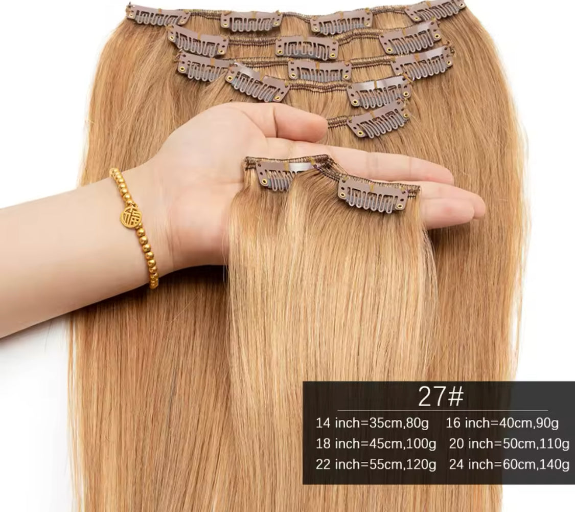 Devú - Straight 7pcs Clip-In Hair Extensions