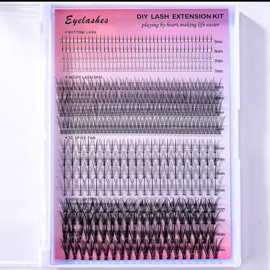 DIY Lash Cluster Kit With Tweezers