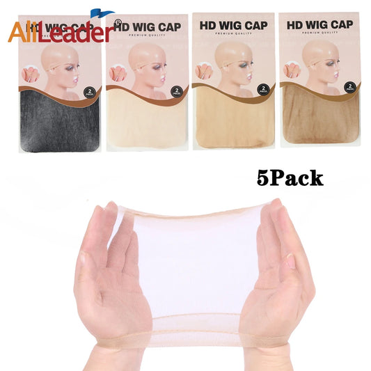 20Pcs/10Pcs Hd Wig Cap Stocking Beige Brown Black Wig Cap Elastic Liner Mesh Sheer Wig Weave Cap For Making Wig Accessories