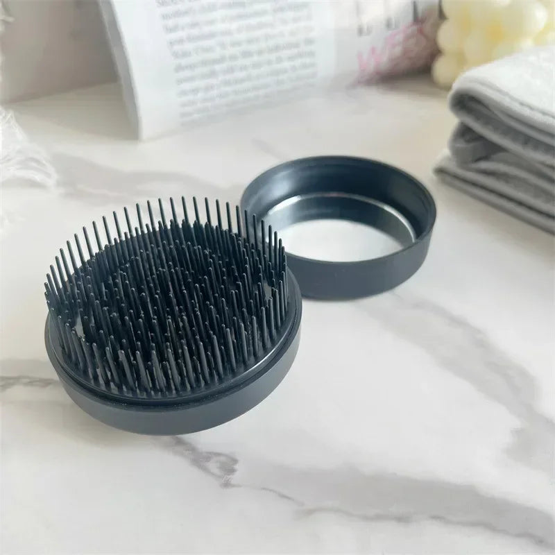 Multi Purpose High-grade Plastic Comb Portable Comb and Shampoo Brush with Mirror Hair Tools Barber Accessories Makeup Tools