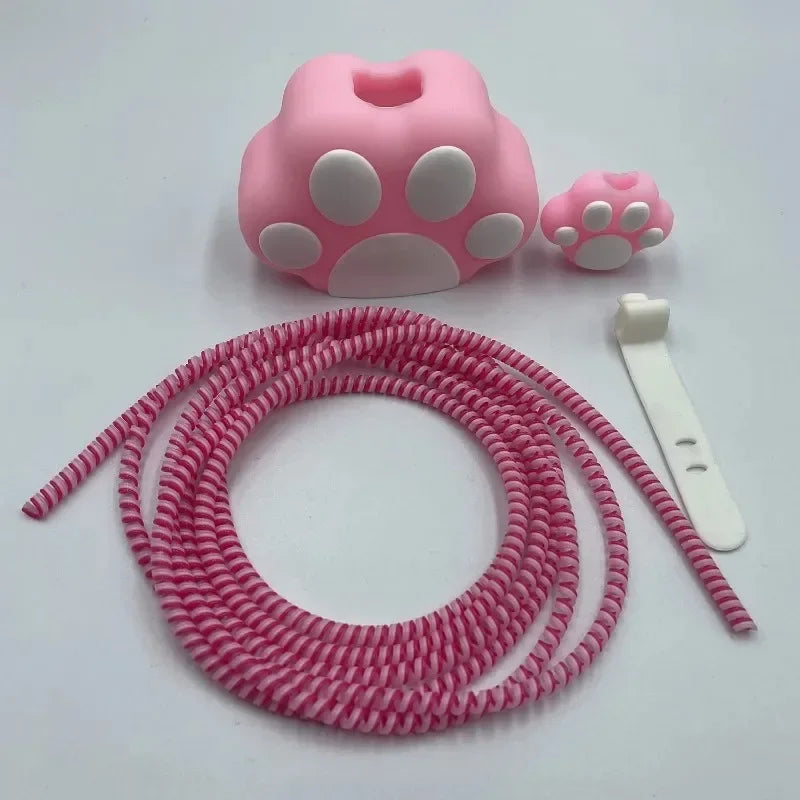 Barbie Kawaii Pink Data Cable Protective Case for Iphone 18/20W Girl Heart Anime Fashion Charger Head Cover